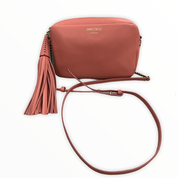 Jimmy Choo Bags Jimmy Choo Powder Pink Leather Athini Crossbody Bag